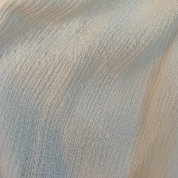 Vintage white jacket with attached scarf size 6 - Picture 11 of 12